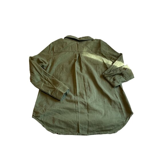 Star Wars Olive Green Button-Up Shirt With Fun Patches Size M 100% Cotton For Ad - Picture 8 of 8